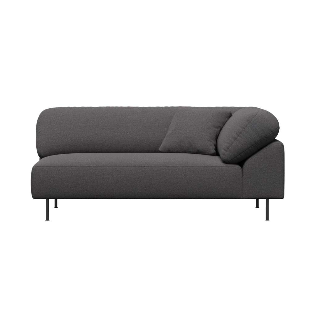 WOUD Collar Open end Venstre Sofa, Brun bouclé