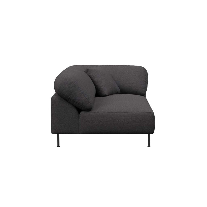 WOUD Collar Open end Venstre Sofa, Brun bouclé
