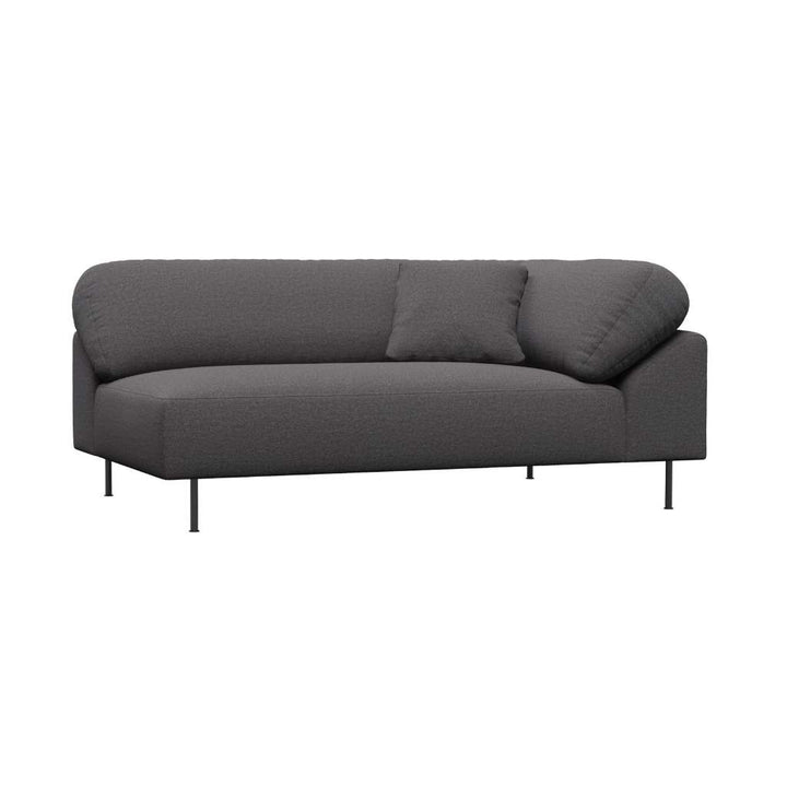 WOUD Collar Open end Venstre Sofa, Brun bouclé