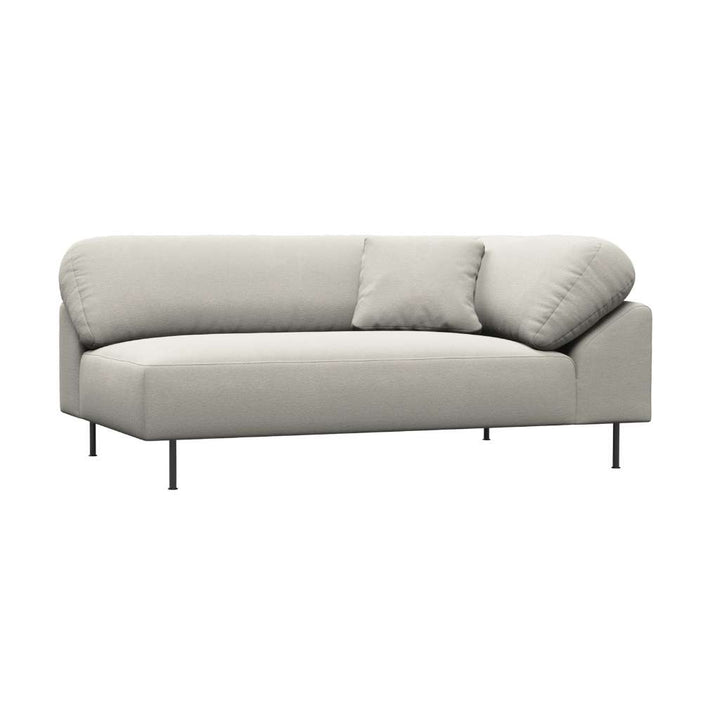WOUD Collar Open end Venstre sofa, Råhvid bouclé