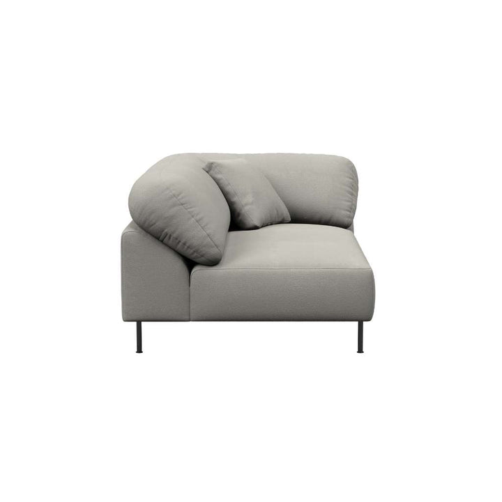 WOUD Collar Open end Venstre sofa, Råhvid bouclé