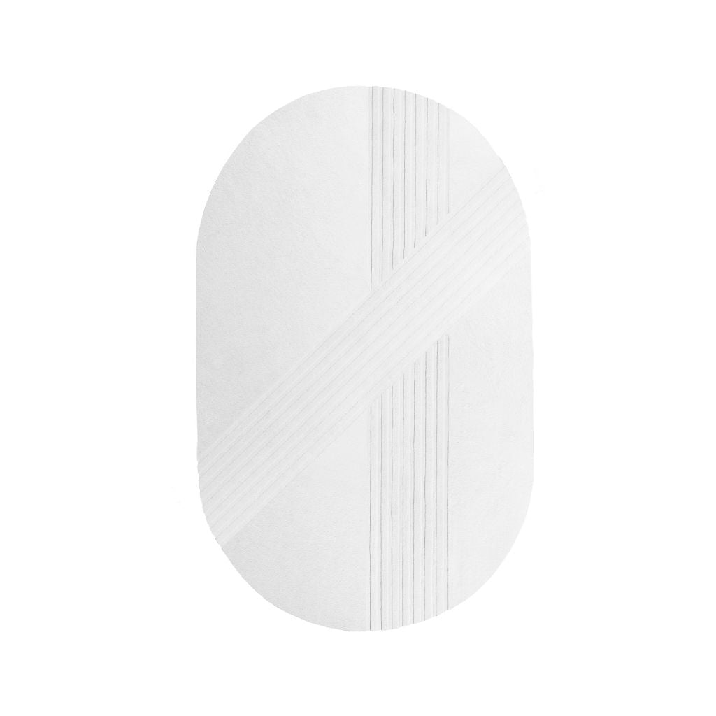 WOUD Kyoto Rug Oval 210 x 340 cm, Off-white