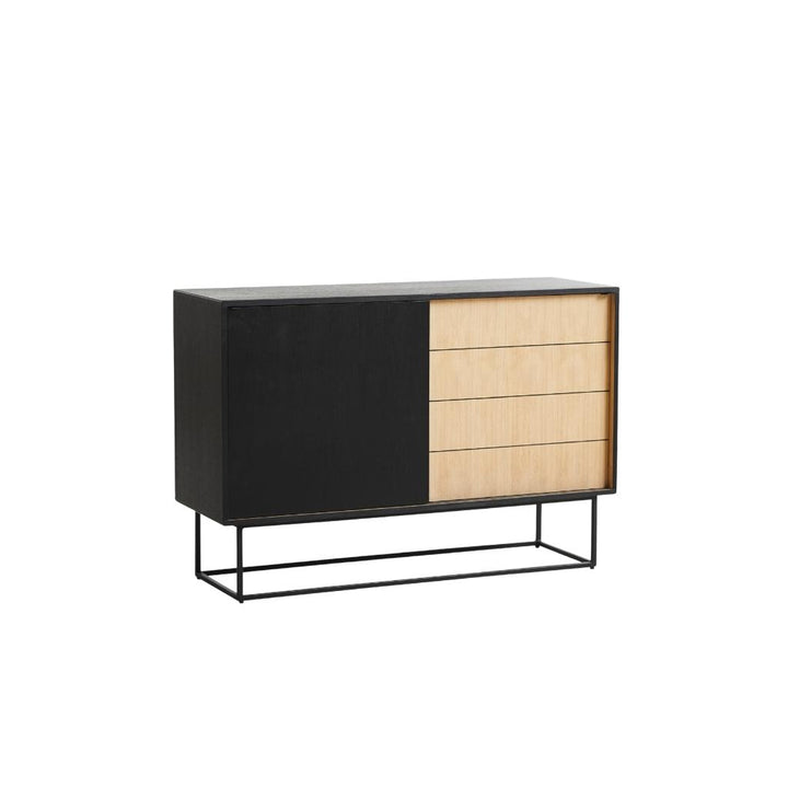 WOUD Virka Sideboard, Eiche/Schwarz