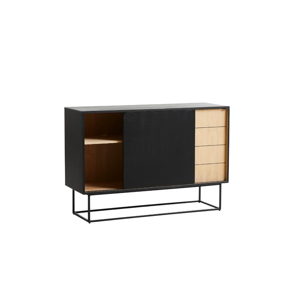 WOUD Virka Sideboard, Eiche/Schwarz