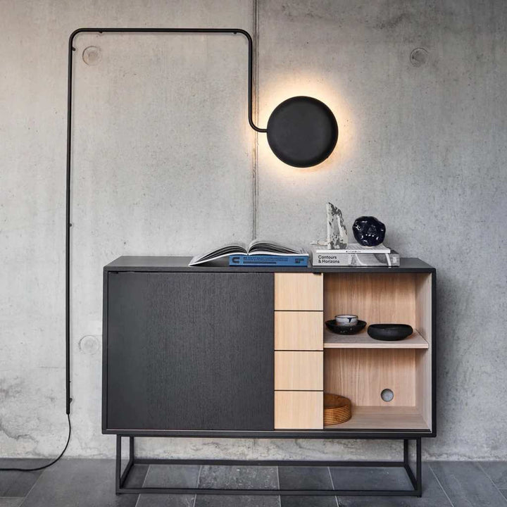 WOUD Virka Sideboard, Eiche/Schwarz