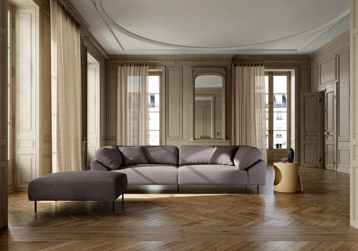 WOUD Collar 3 Personer Sofa, Brun bouclé