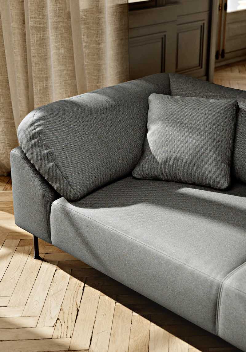 WOUD Collar 2 Personers Sofa, Mørkegrå