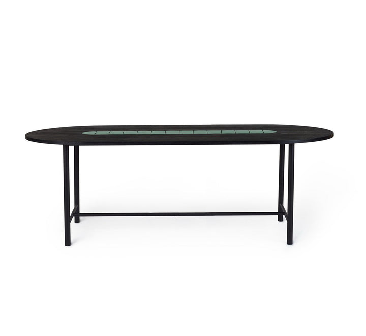 Warm Nordic - Be My Guest Bord/Spisebord L:220 Sort/Grøn