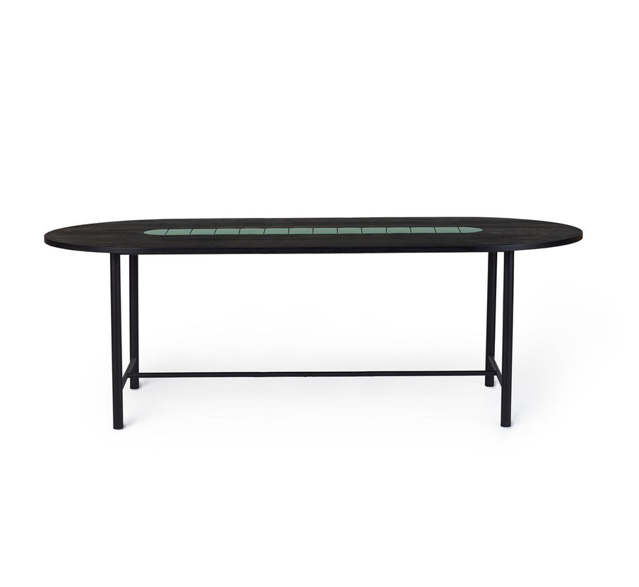 Warm Nordic - Be My Guest Bord/Spisebord L:220 Sort/Grøn