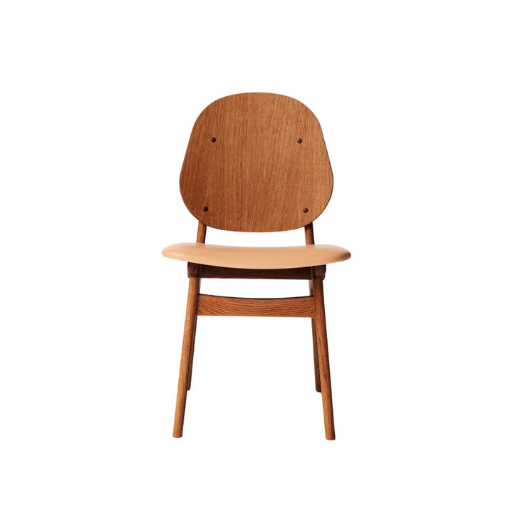 Warm Nordic, Noble Dining Chair, Eiche in Teakoptik/Naturleder