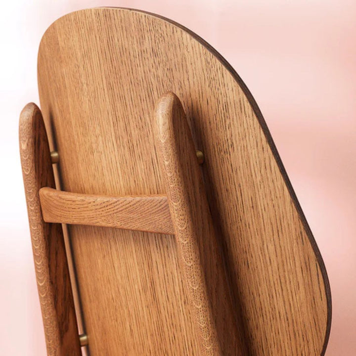 Warm Nordic, Noble Dining Chair, Eiche/Kamel Leder