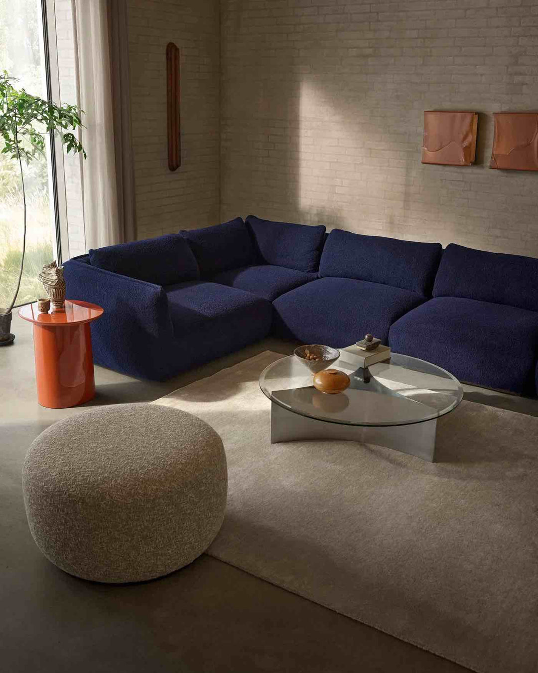 Wendelbo Ridge Modul Corner Sofa, Blå (Baru col. 0780)