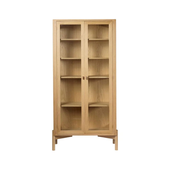 FDB Møbler A90 Boderne Vitrineschrank 178 cm, Eiche