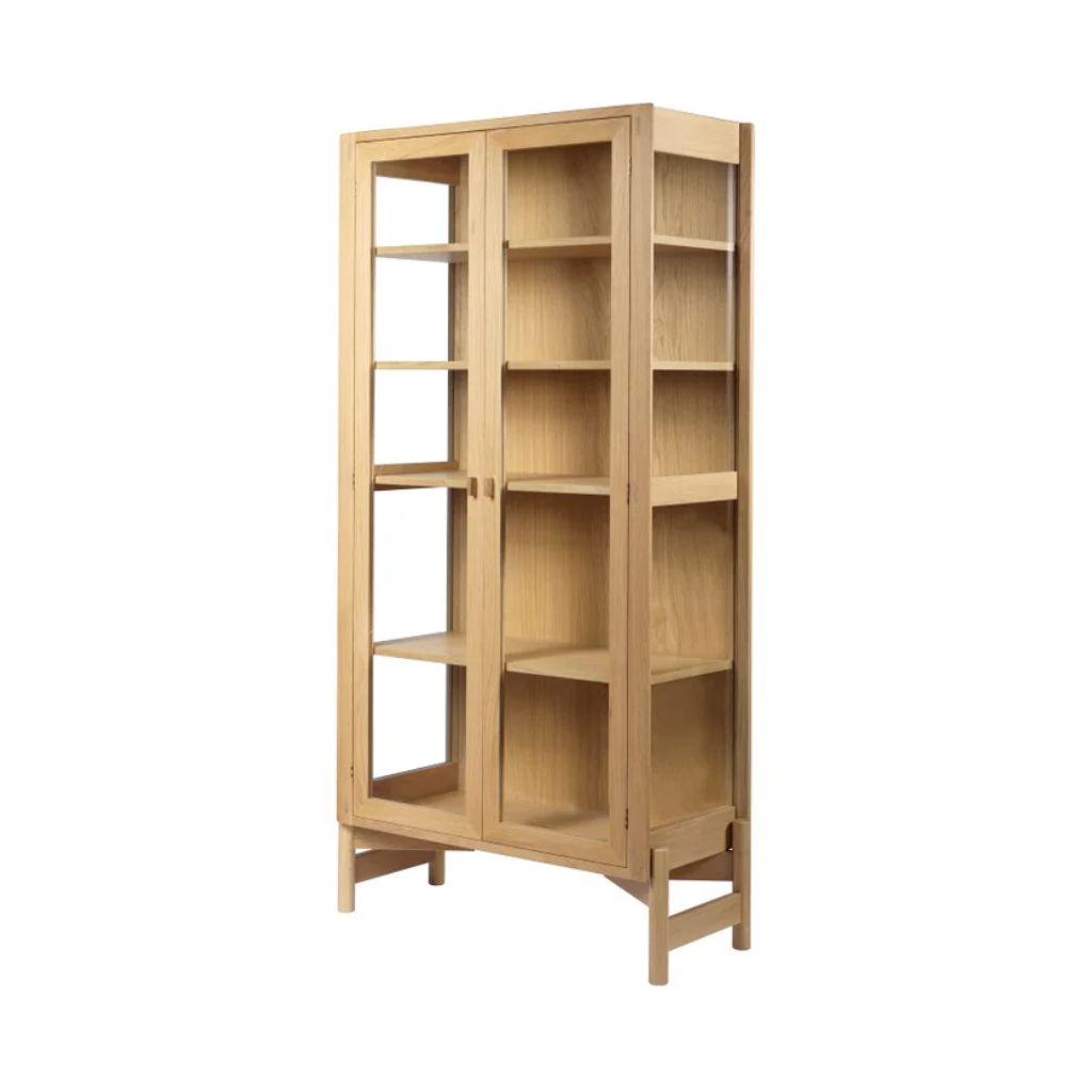 FDB Møbler A90 Boderne Vitrineschrank 178 cm, Eiche