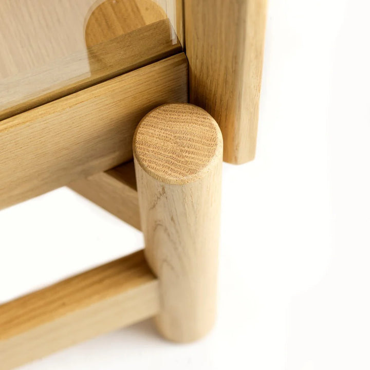 FDB Møbler A90 Boderne Vitrineschrank 178 cm, Eiche