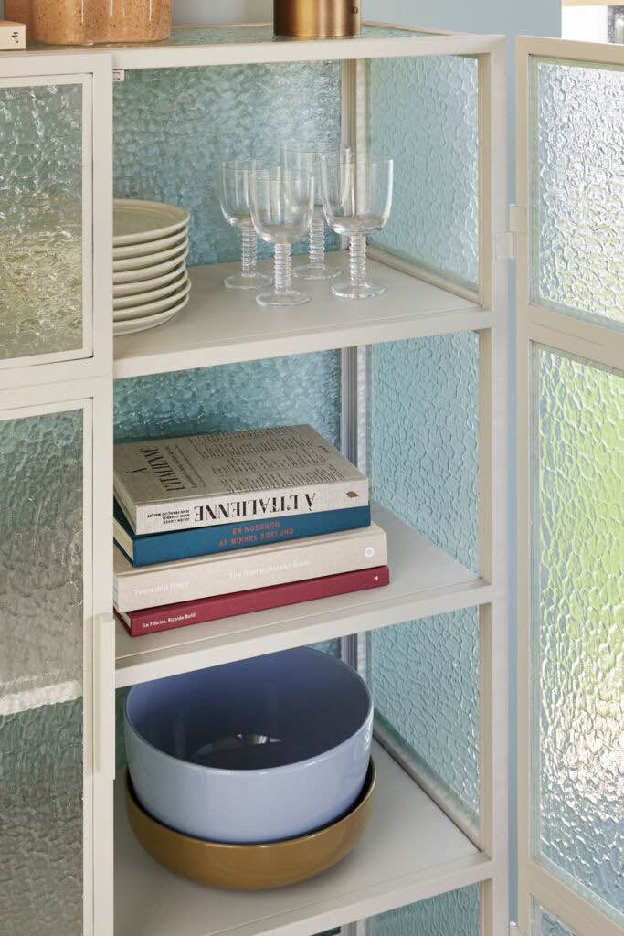 Hübsch Amare Skål Large Lyseblå