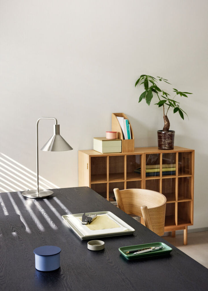 Hübsch Amare Bakke Sand/Grøn (sæt af 2)