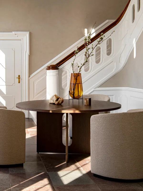 Audo Copenhagen Androgyne Dining Table, Ø150 cm, Mørkbejdset Eg