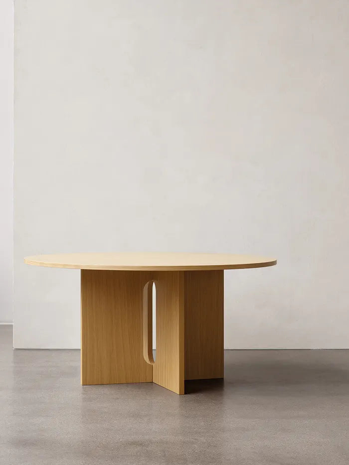 Audo Copenhagen Androgyne Dining Table, Ø150 cm, Naturlig Eg