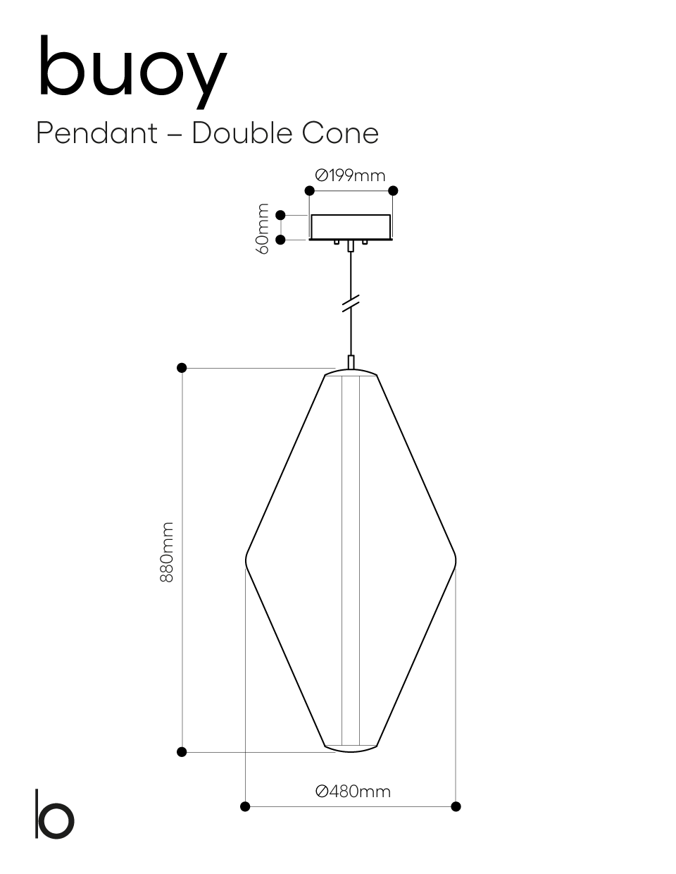 BOMMA Buoy Double Cone Pendelleuchte, Weiß/Silber (DALI dim)