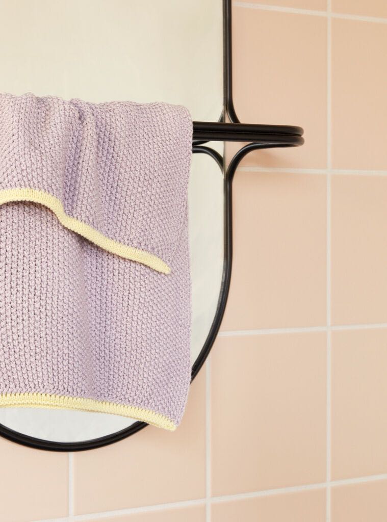 Hübsch Carry Vægspejl Sort