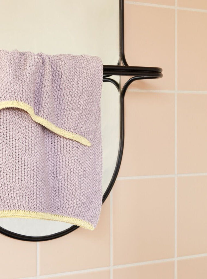 Hübsch Carry Vægspejl Sort