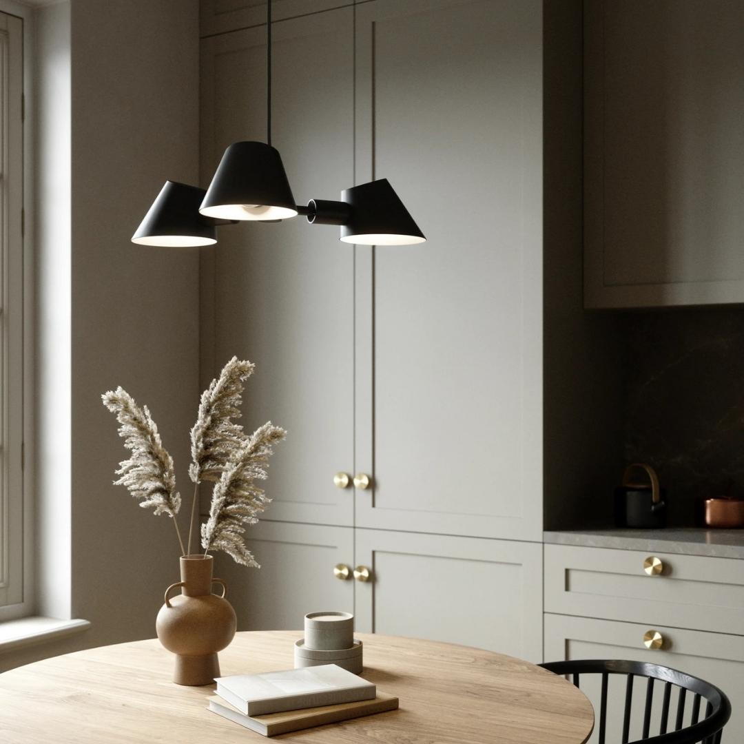 dftp Stay 3-Pendellampe, Sort