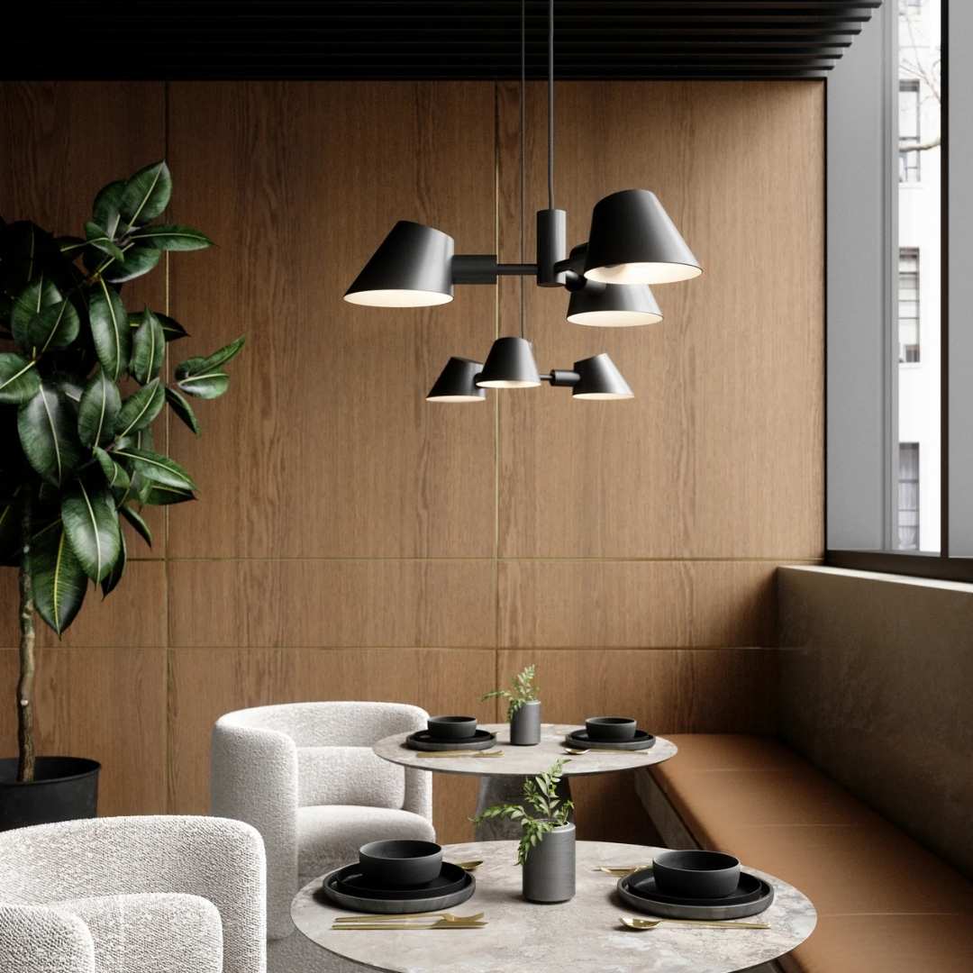 dftp Stay 3-Pendellampe, Sort