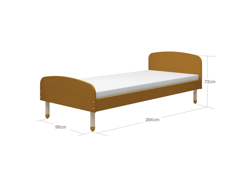 FLEXA Dots Børneseng 90x200, Mustard