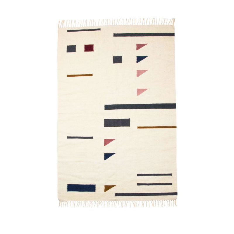 ferm LIVING Kelim Rug Medium - Colour Triangles