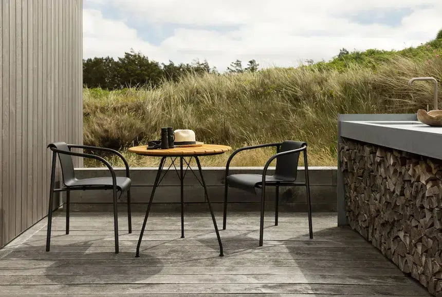 HOUE NAMI Dining Chair with Armrest, Havestol, Sort