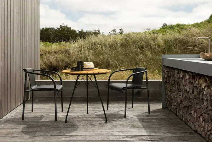 HOUE NAMI Dining Chair with Armrest, Havestol, Sort