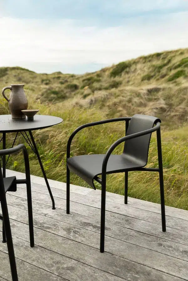 HOUE NAMI Dining Chair with Armrest, Havestol, Sort
