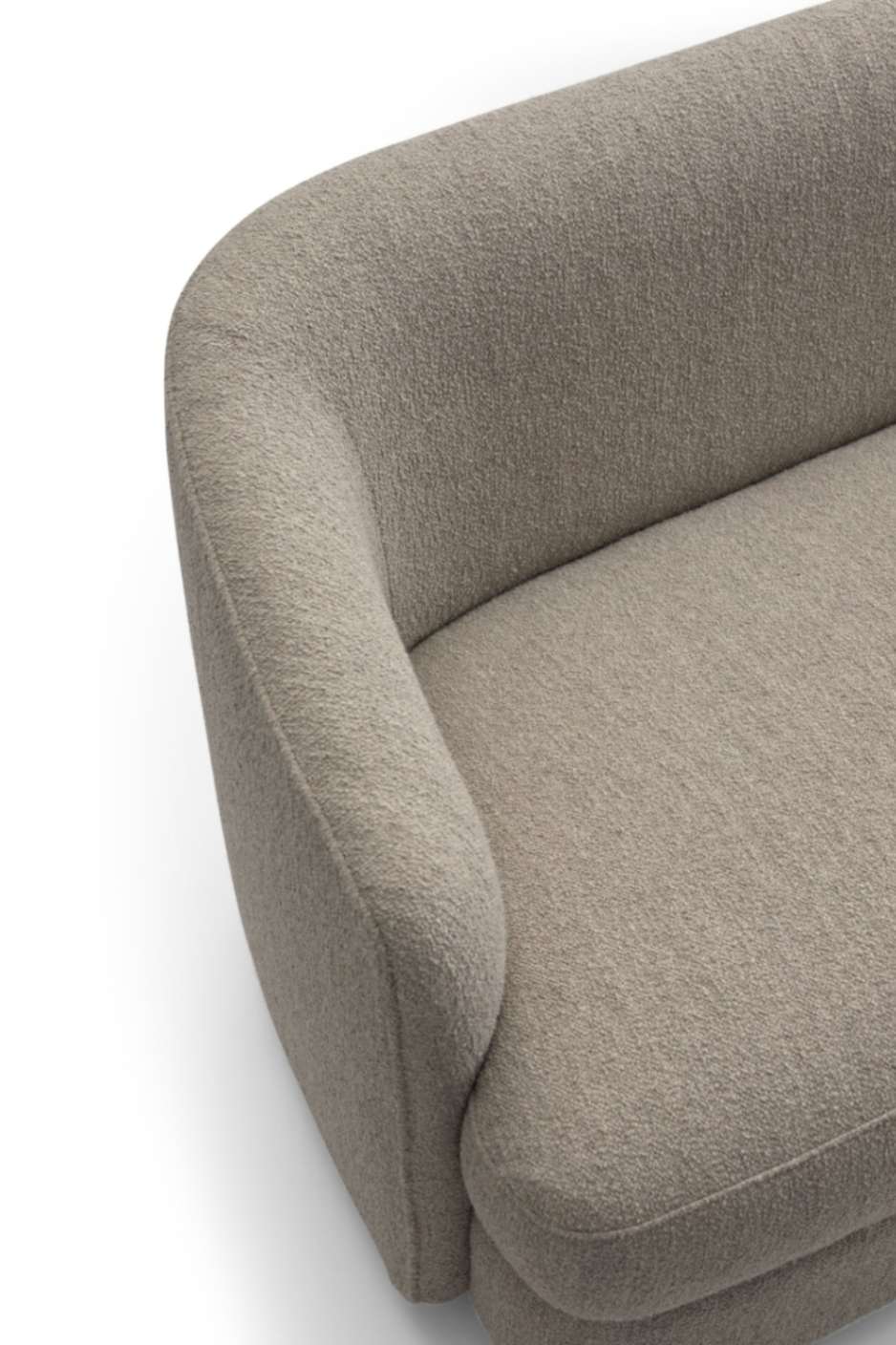 New Works Covent Deep 2 Pers. Sofa, Hemp Bouclé