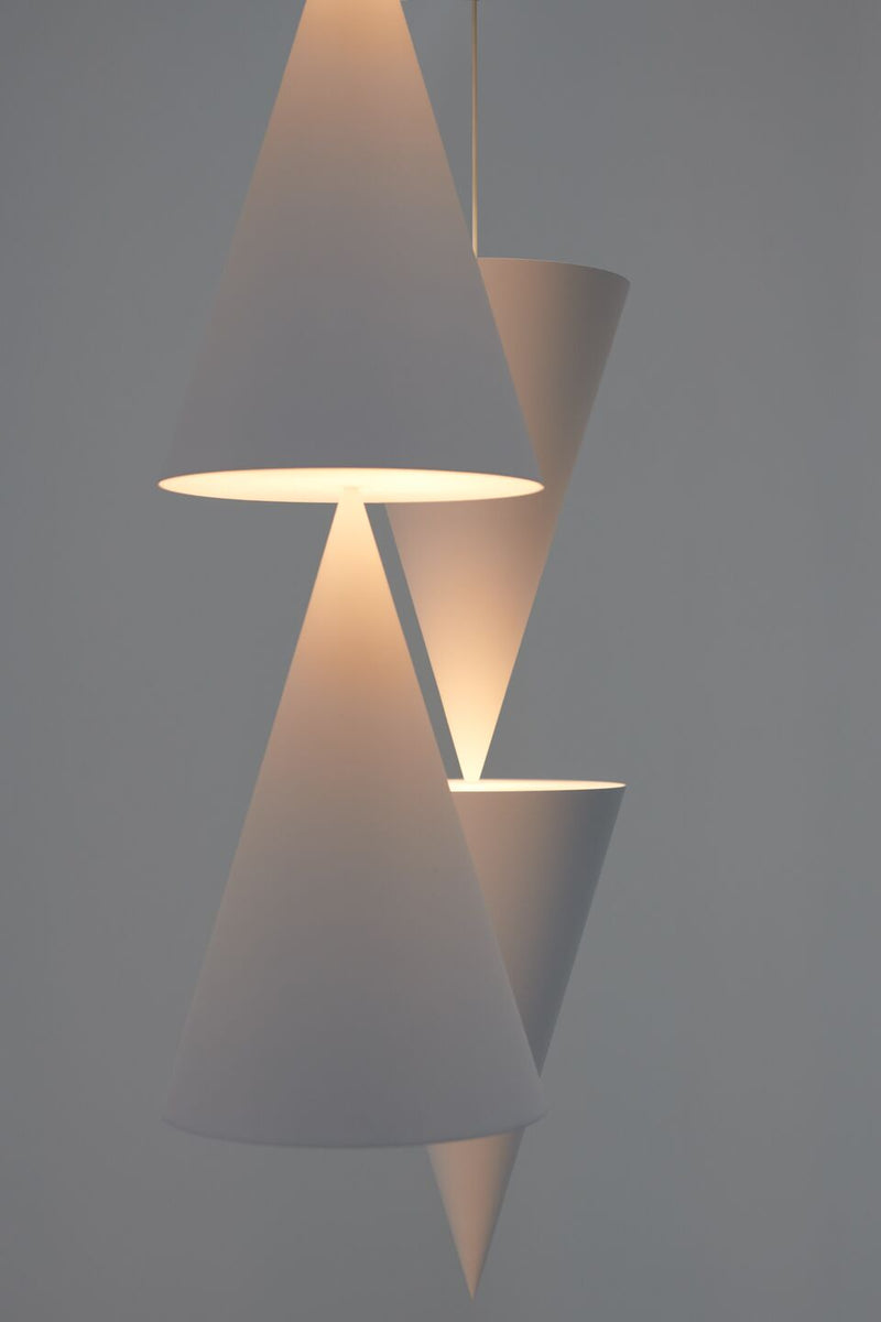 Michael Anastassiades Twin Peaks Down Pendel, Hvid