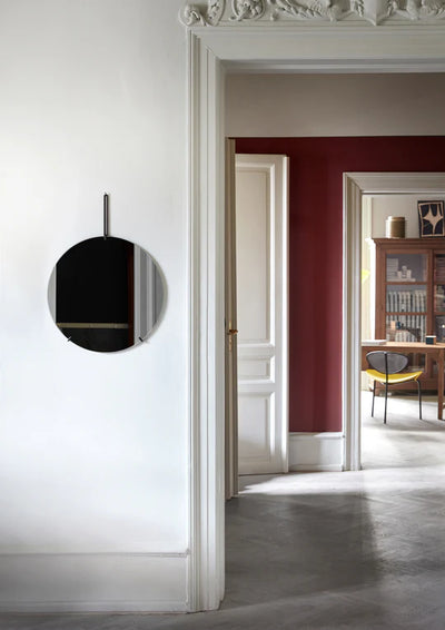 MOEBE Wall Mirror Spejl Ø50 - Sort