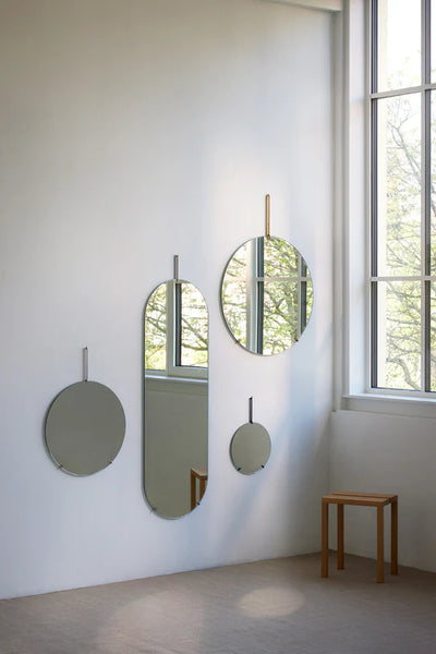 MOEBE Wall Mirror Spejl Ø50 - Sort