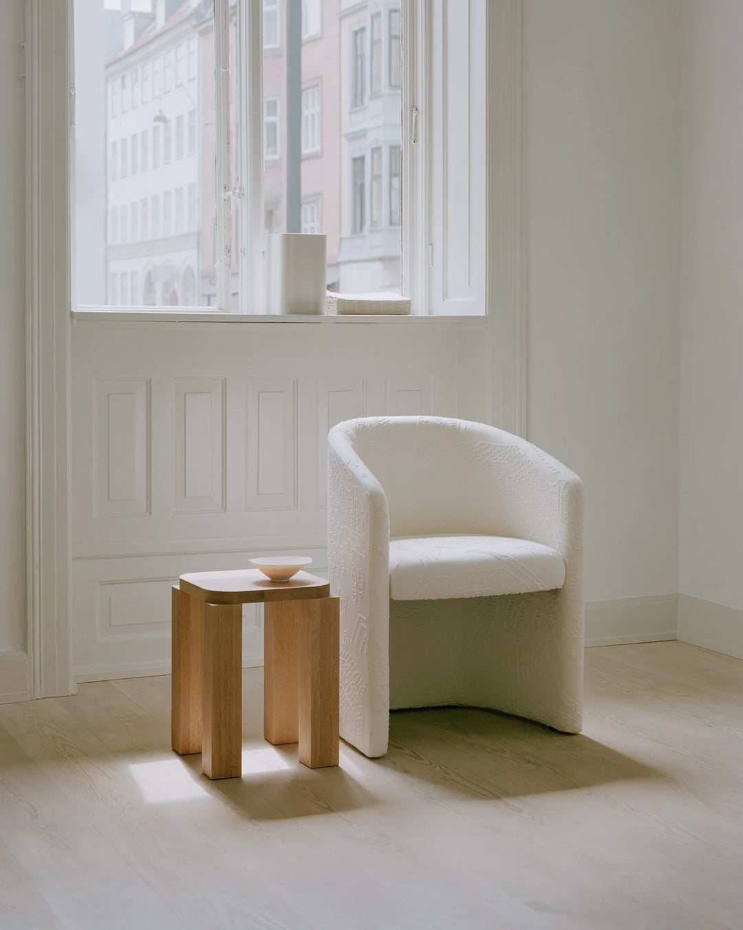 New Works Covent Club Chair Esszimmerstuhl, Taupe Recyclingwolle