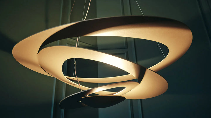Artemide Pirce Mini Suspension Pendel LED, Guld 3000K