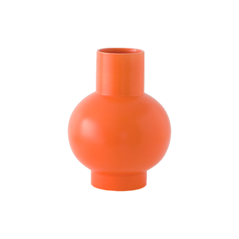 raawii Strøm, Large Vase Vibrant Orange