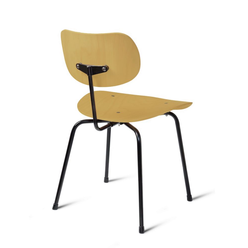 Please Wait to be Seated, SE68 Spisebordsstol, Tumeric Yellow / Krom