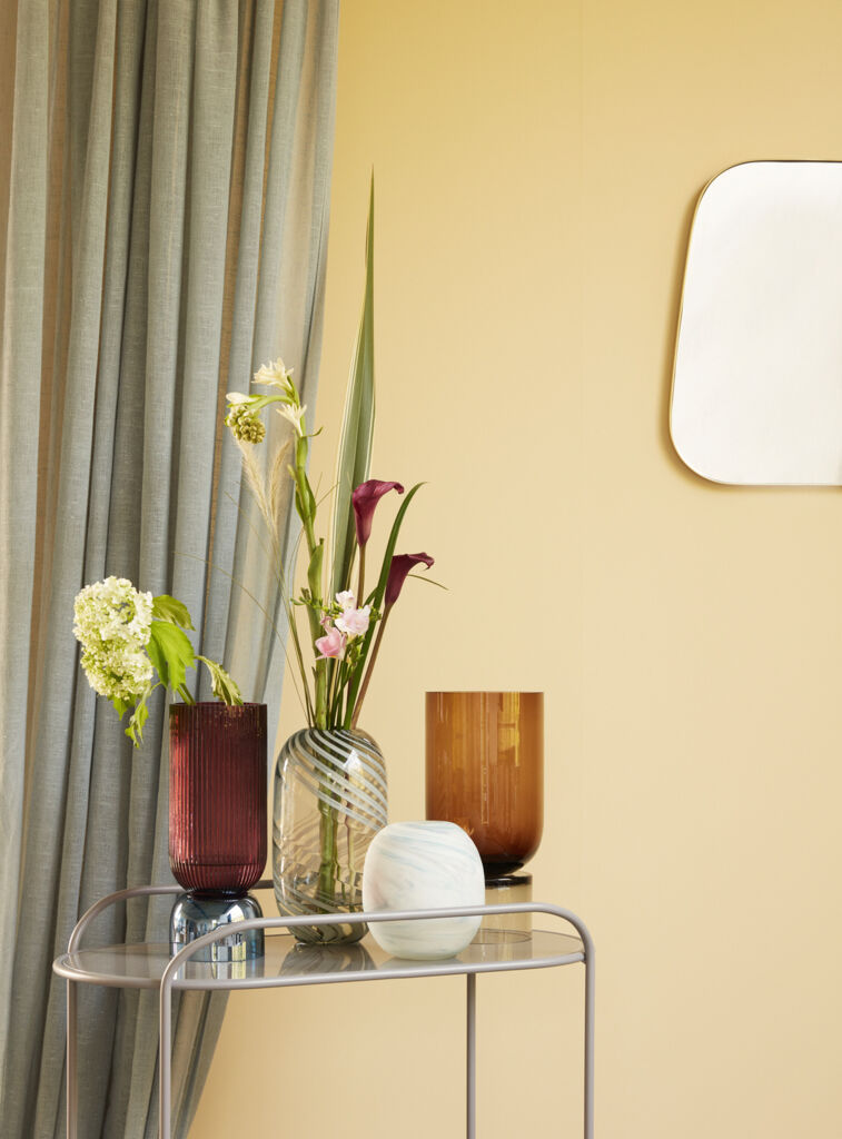 Hübsch Swirl Vase Grå