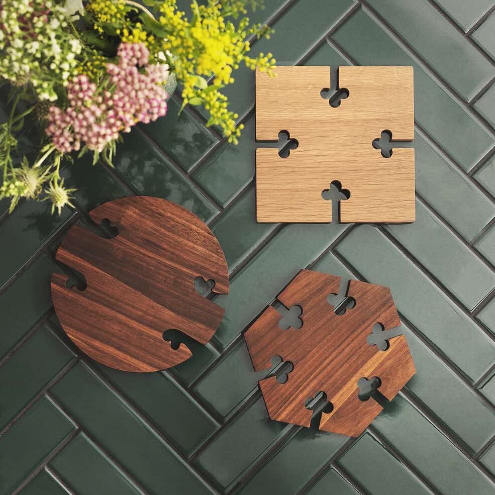 Warm Nordic Gourmet Wood Bordskåner Kvadratisk - Eg