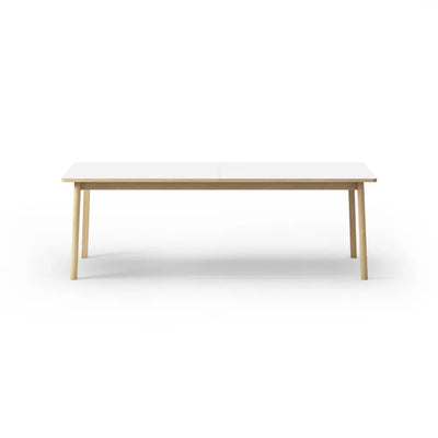 Fredericia Ana Spisebord Model 6490 220cm, Eg Sæbebehandlet / Hvid laminat