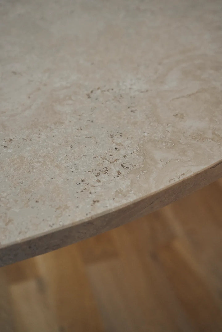 MarmoMarmo Bordplade Ø120, Travertine Marmor (Poleret)