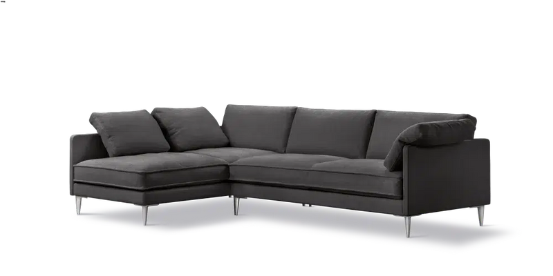 Fredericia EJ295 Chaiselong Sofa/Openend Model 2955 - Mørkegrå