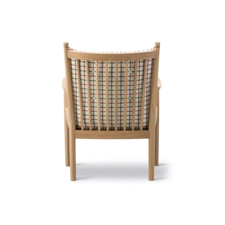 Fredericia Wegner Loungestol 1788 - Lys-ternet polstring / Hvidolieret eg