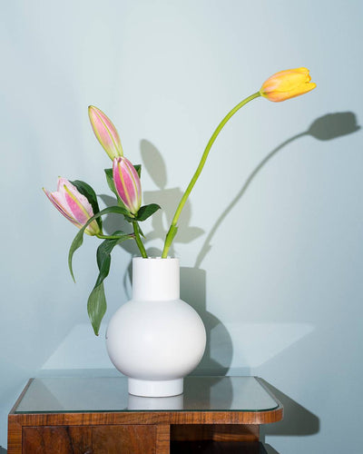 raawii Strøm, Large Vase Vaporous Grey - KEEPR