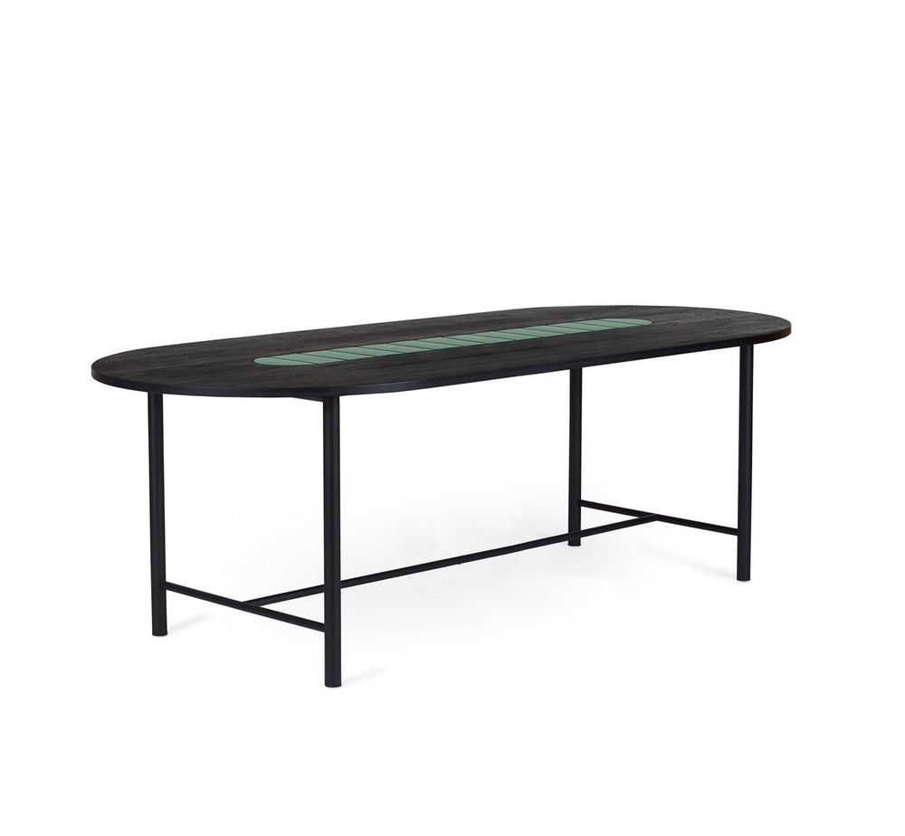Warm Nordic - Be My Guest Bord/Spisebord L:220 Sort/Grøn