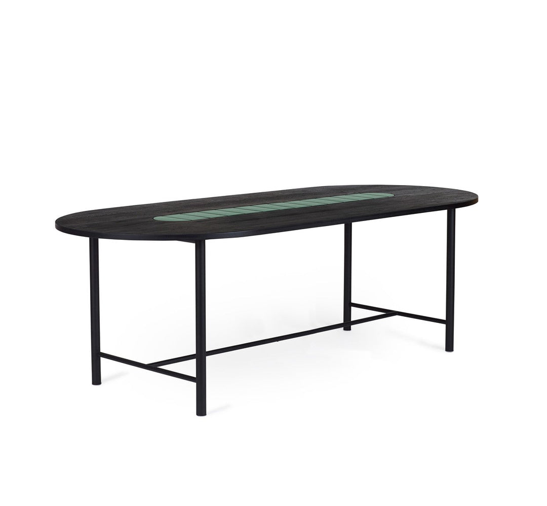 Warm Nordic - Be My Guest Bord/Spisebord L:220 Sort/Grøn